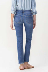 Lovervet Full Size Maggie Midrise Slim Ankle Straight Jeans - Classic Denim for Every Occasion